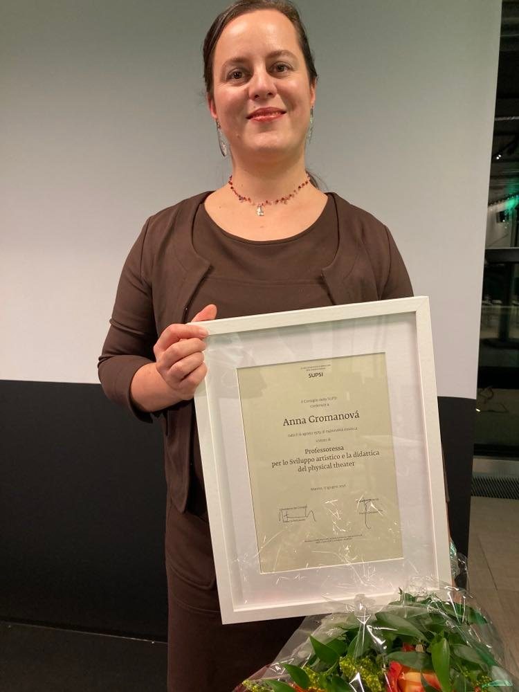 Anna Gromanová na univerzite SUPSI vo Švajčiarsku